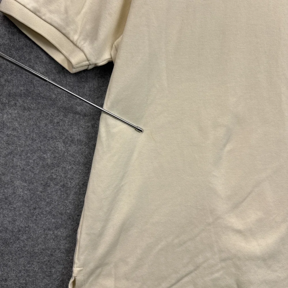 Polo Ralph Lauren Mens XL Cream Cotton Short Sleeve Pony‎ Logo Polo Shirt